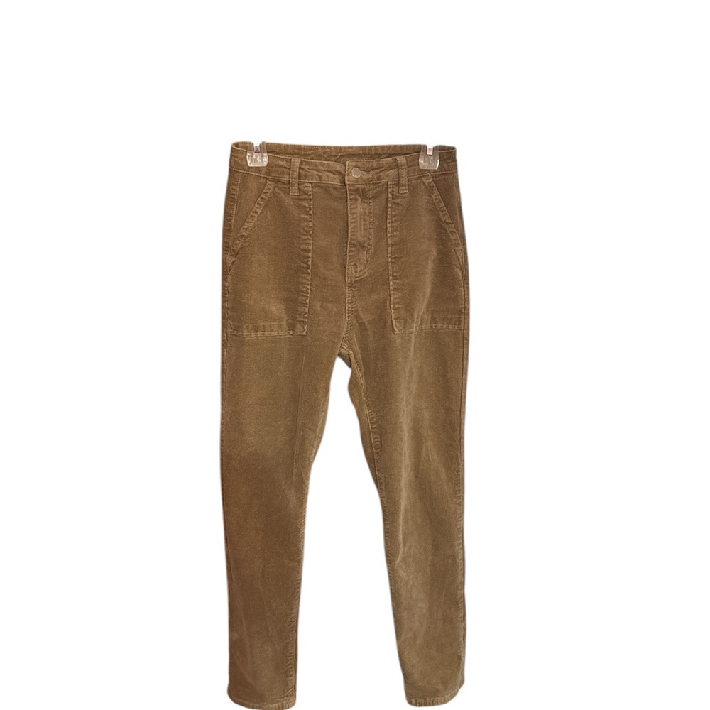 ✨ Tan Corduroy Cargo Pants – Slim Fit, Size Small ✨Utility meets texture.
